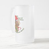 Dogue de Bordeaux kerstcadeaus Matglas Bierpul (Voorkant links)