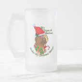 Dogue de Bordeaux kerstcadeaus Matglas Bierpul (Links)