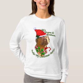 Dogue de Bordeaux kerstcadeaus T-shirt