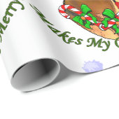 Dogue de Bordeaux Kerstmis Cadeaupapier (Rol Hoek)