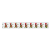 Dogue de Bordeaux Kerstmis Grosgrain Lint (Voorkant)