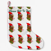 Dogue de Bordeaux Kerstmis Kleine Kerstsok (Voorkant)