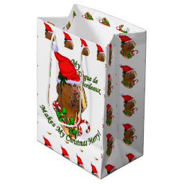 Dogue de Bordeaux Kerstmis Medium Cadeauzakje