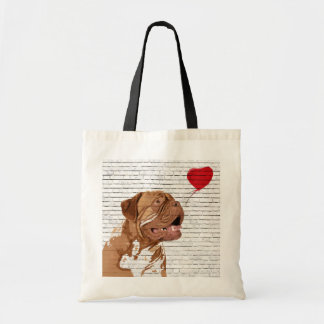 Dogue De Bordeaux Love Balloon Canvas tas