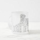 Dogue de Bordeaux Matglas Koffiemok (Voorkant links)