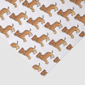 Dogue De Bordeaux Mopshond Patroon Tissuepapier (Detail)
