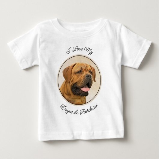 Dogue de Bordeaux Painting - Cute Original Dog Art (Voorkant)