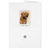 Dogue de Bordeaux Painting - Cute Original Dog Art (Achterkant)