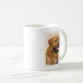 Dogue de Bordeaux Painting - Cute Original Dog Art Koffiemok (Voorkant rechts)
