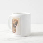 Dogue de Bordeaux Painting - Cute Original Dog Art Koffiemok (Voorkant links)