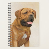 Dogue de Bordeaux Painting - Cute Original Dog Art Planner (Voorkant)