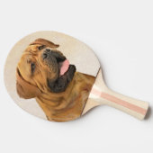 Dogue de Bordeaux Painting - Cute Original Dog Art Tafeltennisbatje (Zijkant)