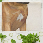 Dogue de Bordeaux Painting - Cute Original Dog Art Theedoek (Gevouwen)