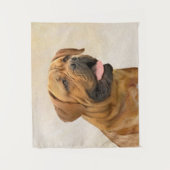 Dogue de Bordeaux Painting - Cute Original Dog Art Wandkleed (Voorkant)