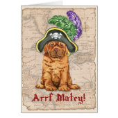 Dogue de Bordeaux Pirate Kaart (Voorkant)