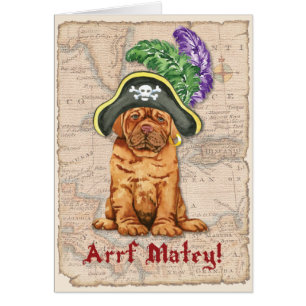 Dogue de Bordeaux Pirate Kaart