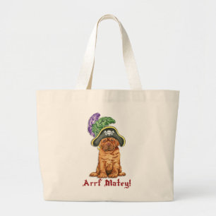 Dogue de Bordeaux Pirate Large Canvas tas