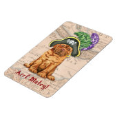 Dogue de Bordeaux Pirate Magnet Magneet (Linkerzijde)