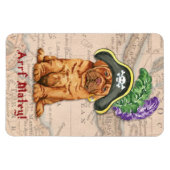 Dogue de Bordeaux Pirate Magnet Magneet (Horizontaal)