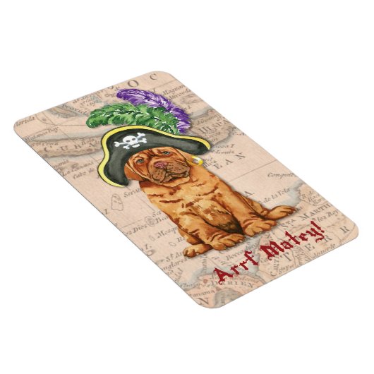 Dogue de Bordeaux Pirate Magnet Magneet (Rechterzijde)