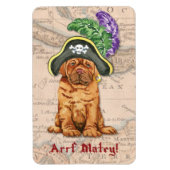 Dogue de Bordeaux Pirate Magnet Magneet (Verticaal)