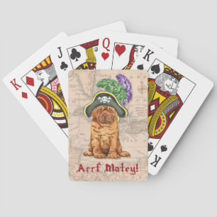 Dogue de Bordeaux Pirate-speelkaarten Pokerkaarten