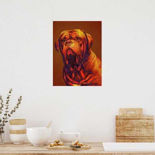 dogue de bordeaux poster (Keuken)