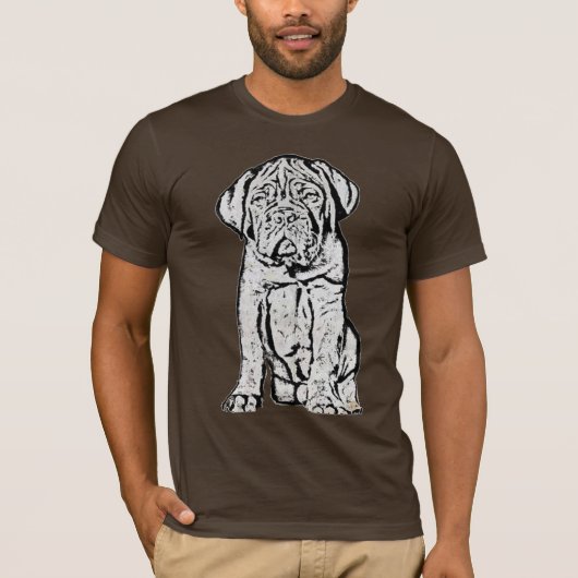 Dogue de Bordeaux puppy t-shirt (Voorkant)