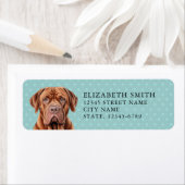 Dogue de Bordeaux Retouradreslabel Etiket (Insitu)