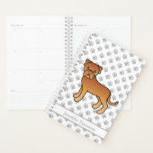 Dogue De Bordeaux Schattige Cartoonhond & Tekst Planner (Display)