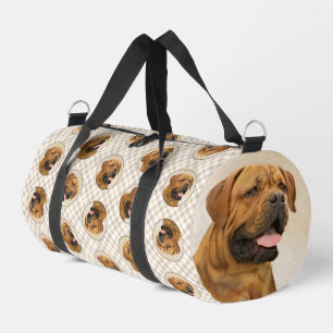 Dogue de Bordeaux Schilderen Originele Pet Dog Art Plunjezak