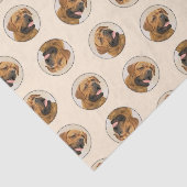 Dogue de Bordeaux Schilderen Originele Pet Dog Art Tissuepapier (Detail)