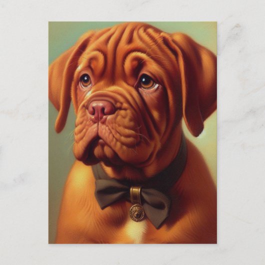  Dogue de Bordeaux Schilderij Briefkaart (Voorkant)
