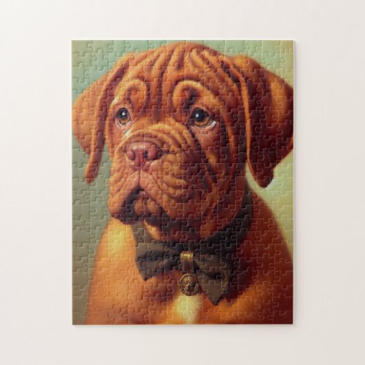 Dogue de Bordeaux Schilderij Legpuzzel (Verticaal)