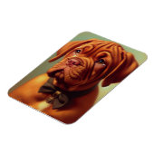  Dogue de Bordeaux Schilderij Magneet (Linkerzijde)