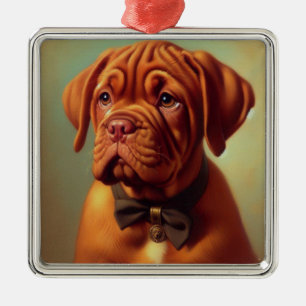 Dogue de Bordeaux Schilderij Metalen Ornament