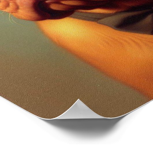 Dogue de Bordeaux Schilderij Poster (Hoek)