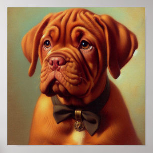  Dogue de Bordeaux Schilderij Poster
