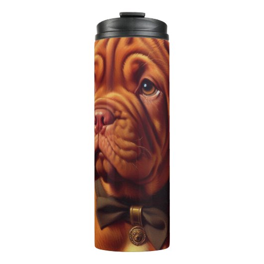  Dogue de Bordeaux Schilderij Thermosbeker (Voorkant)