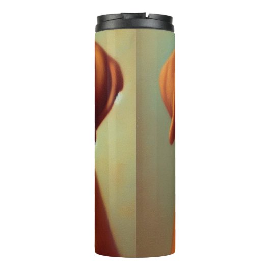  Dogue de Bordeaux Schilderij Thermosbeker (Achterkant)