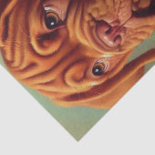 Dogue de Bordeaux Schilderij Tissuepapier (Detail)