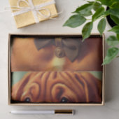 Dogue de Bordeaux Schilderij Tissuepapier (Geschenk)