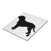 dogue de bordeaux silo black.png tegeltje (Zijkant)