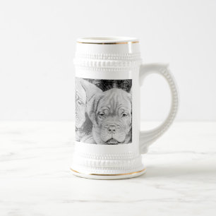 Dogue de bordeaux stein bierpul