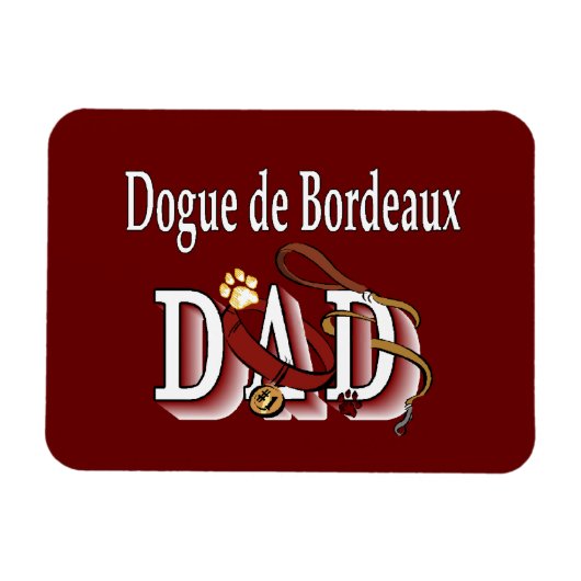 Dogue de Bordeaux vader Magneet (Horizontaal)
