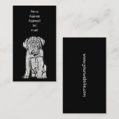 Dogue de Bordeaux visitekaartje (Voorkant / Achterkant)