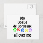 Dogue de Bordeaux wandelingen Briefkaart (Voorkant / Achterkant)