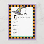 Dogue de Bordeaux Witch Invitation (Achterkant)