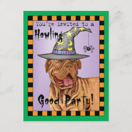 Dogue de Bordeaux Witch Invitation