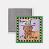 Dogue de Bordeaux Witch Magneet (Voorkant / Achterkant)